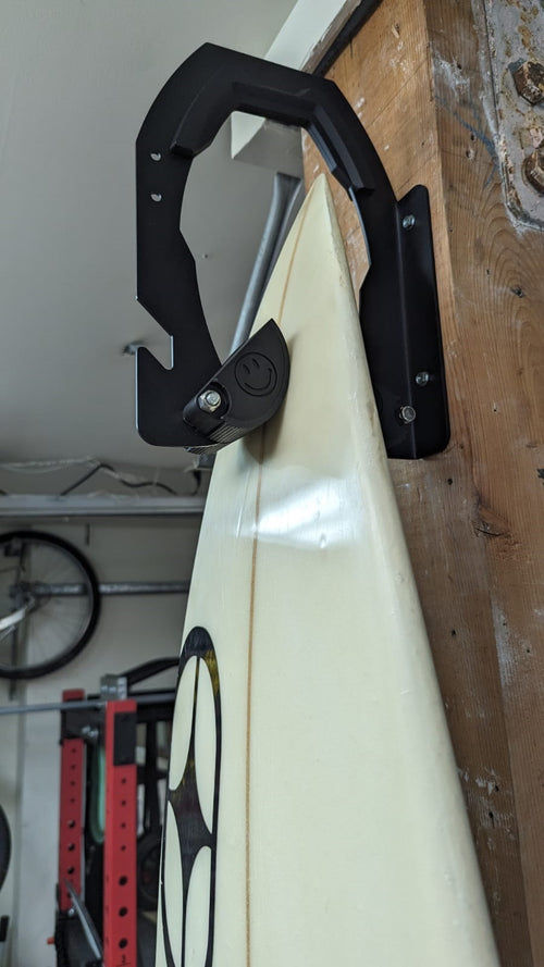Smile-Grabber rack with board mounted