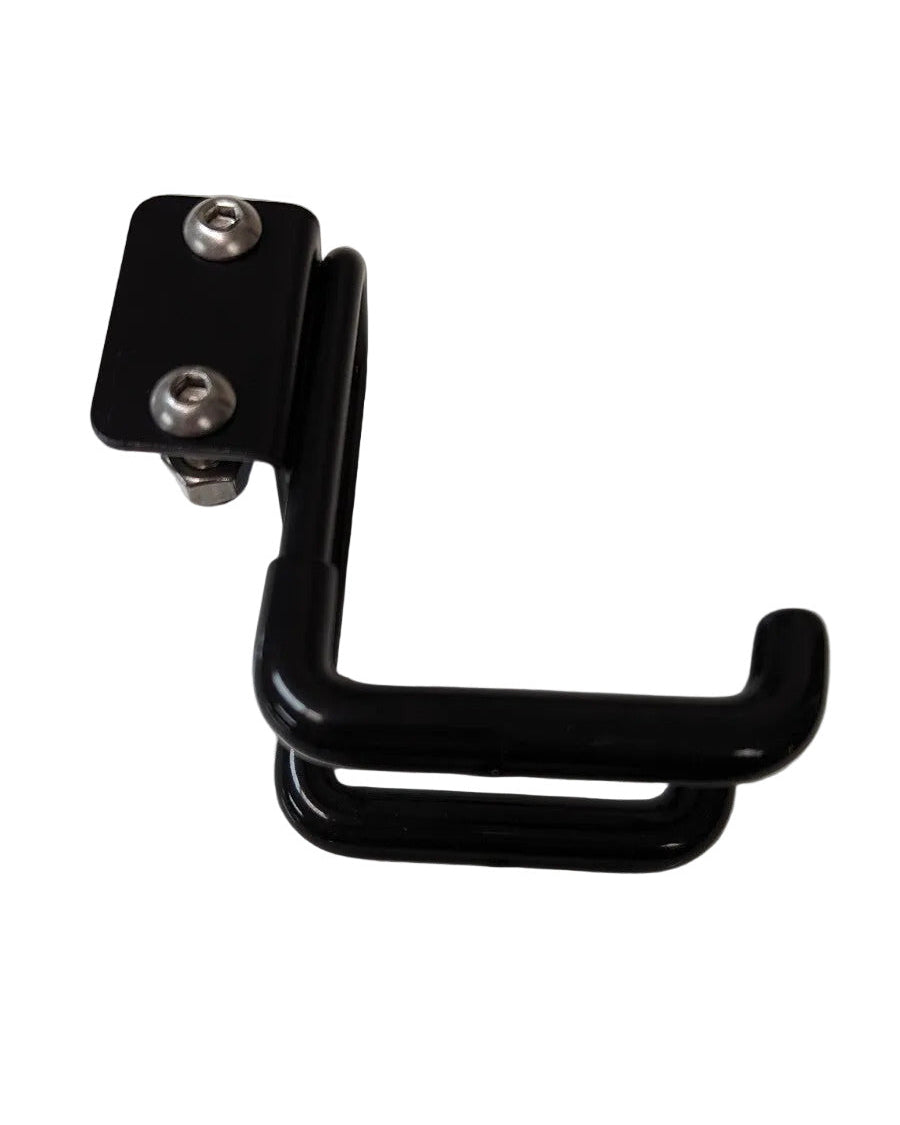 Smile-Grabber paddle hook mounted on wall
